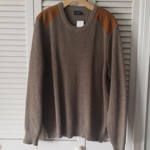 J.CREW Shoulder Patch Sweater, XL NEW